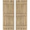 Ekena Millwork Americraft 6-Board, 3 Batten Exterior Real Wood Joined Board-n-Batten Shutters, ARW401BB621X77UNH, PR ARW401BB621X77UNH - alternate 1